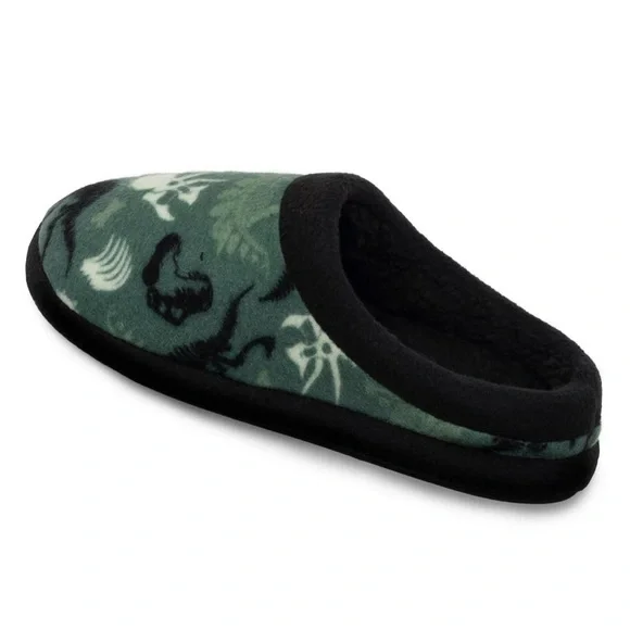 New Cuddl Duds DINOSAUR Boys' Green and Black Slippers large 5 6 - Picture 2 of 10